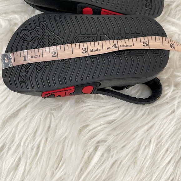 And1 Toddler Boy/Girl Size 5/6 Red Black Camo Velcro Strap Slide Sandals - Picture 10 of 10